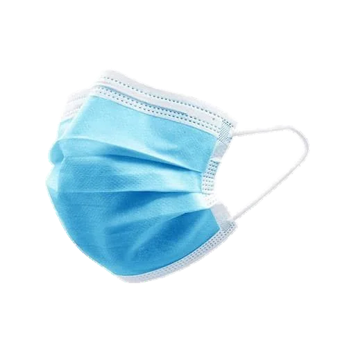 Masque de protection bleu – noir – blanc (×50)